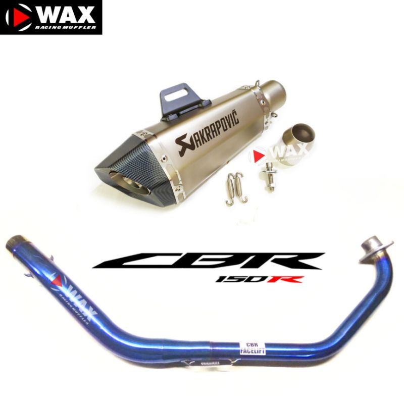 KNALPOT AKRAPOVIC IMPORT FOR R15 R15V3 R15V4 MT15 CBR150R CB150R VIXION GSX R150