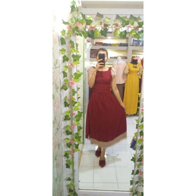 daster smoke daster arab daster renda daster batik daster pekalongan daster COD bayar ditempet-MARON