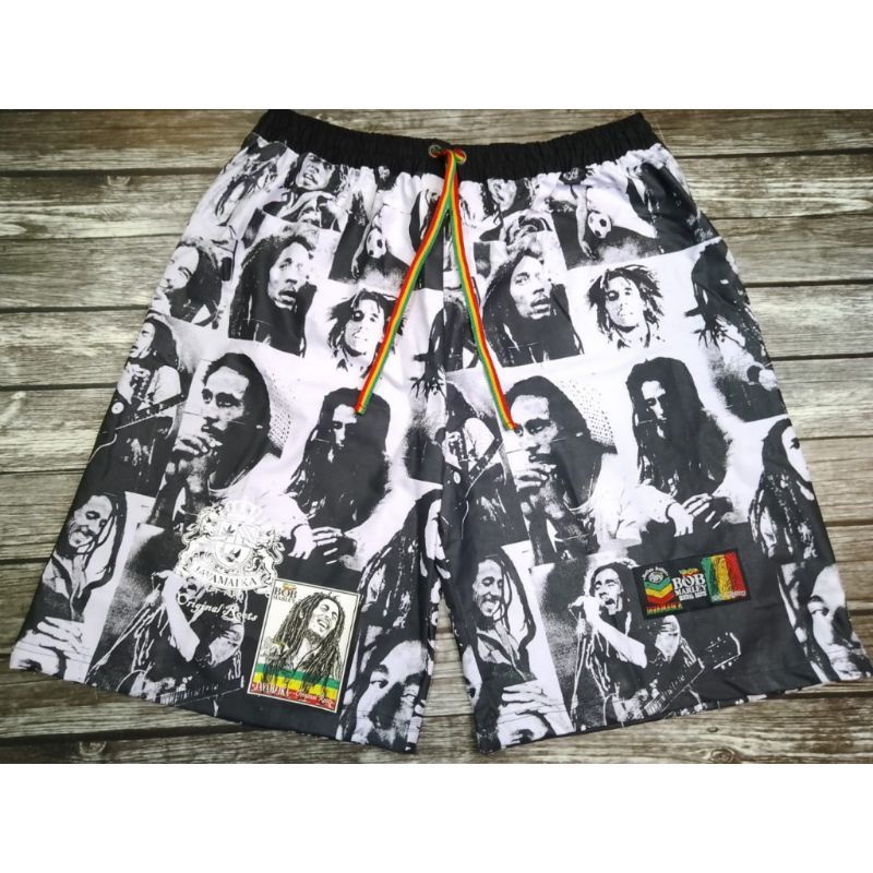 Celana Rasta Bob Marley Full - Celana Pendek Pria - Celana Pria - Celana Santai - Celana Distro - Ce
