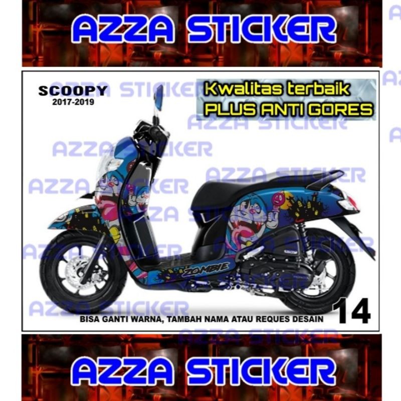 Sticker decal Scoopy 2019 Full Body decal Scoopy 2019 Full body 14
