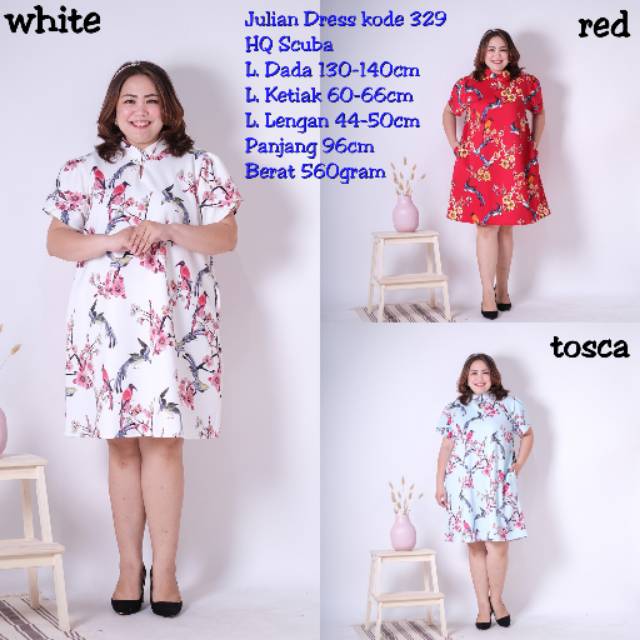 J.Jireh Fashion - Julian Dress Bigsize Dress kode 329