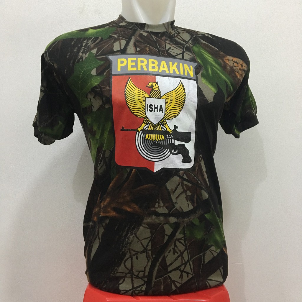 Kaos Loreng Perbakin | Kaos Perbakin | Kaos Lengan Pendek