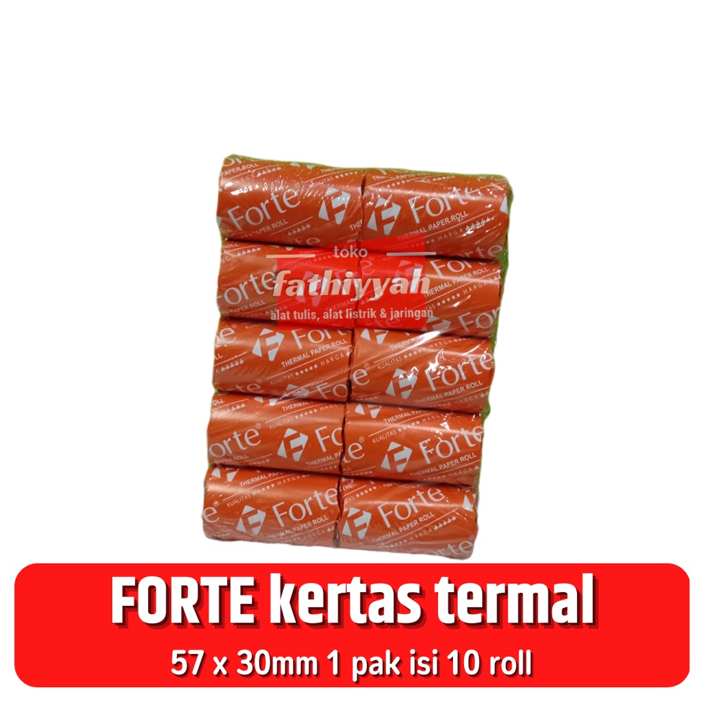

forte kertas thermal printer bluetooth kasir 57 x 30mm
