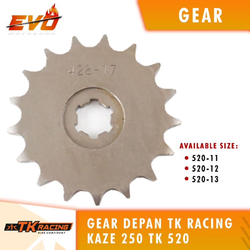 gear TK Kaze 250 520-11T - 520-13T depan