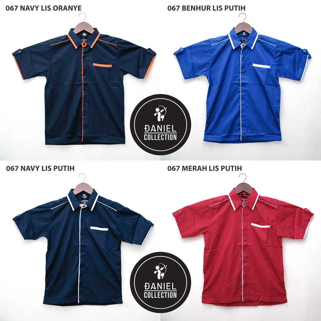 Kemeja Seragam Kantor Biru Merah Navy Dinas Partai Kemeja Seragam Kantor Biru Merah Navy Dinas Partai