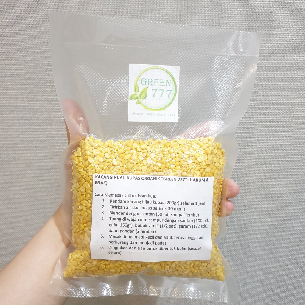 

Kacang HIJAU KUPAS Organik 1Kg Green 777 Untuk Diet Mpasi Kacang Ijo Mung Bean (VAKUM PACKAGING)
