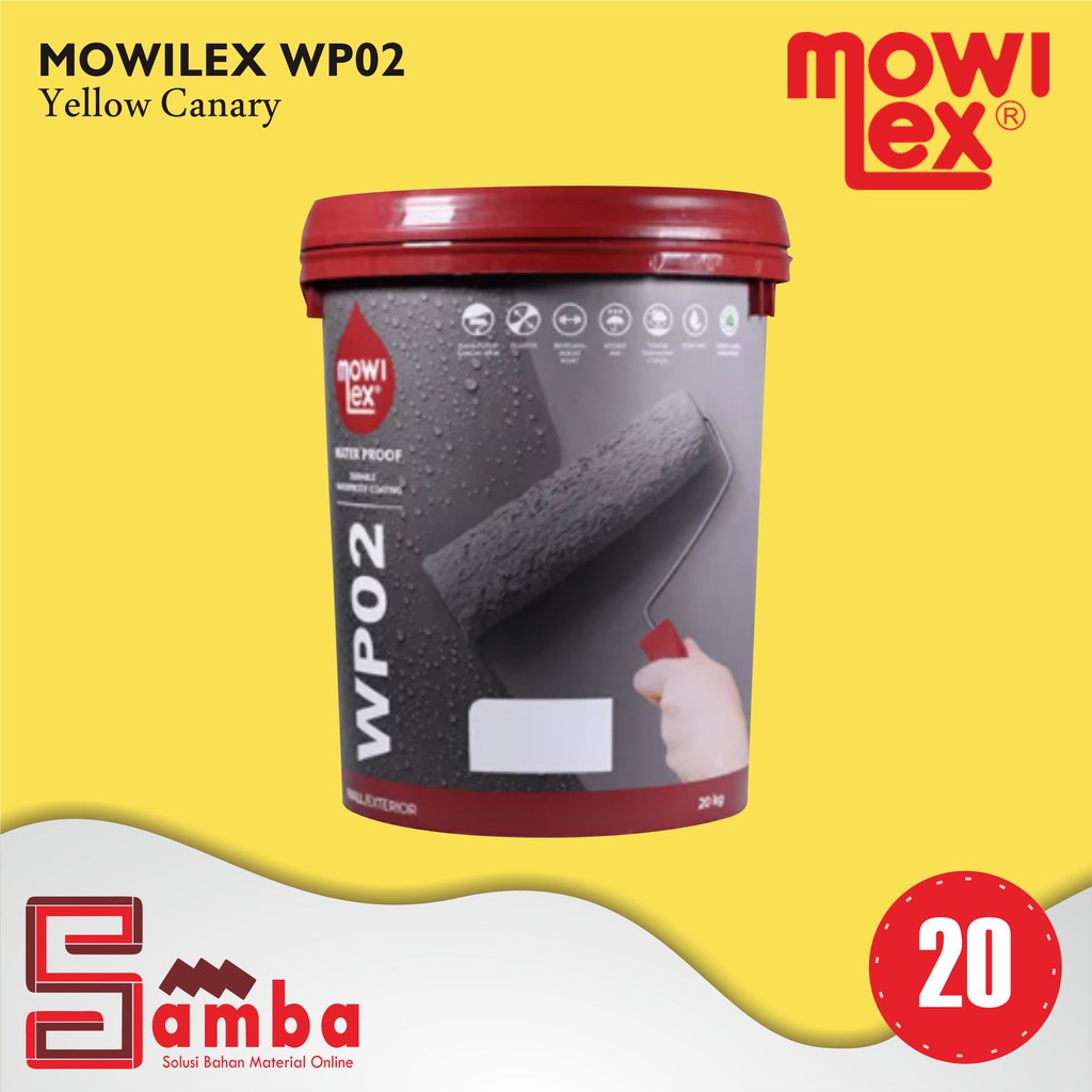 MOWILEX WP02 YELLOW CANARY WATERPROOF 20 KG / CAT PELAPIS ANTI BOCOR