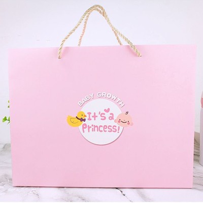 

Premium Hampers Gift Box Bag / Tas Kado Hadiah Kotak Kue Souvenir Baby - Pink Bag