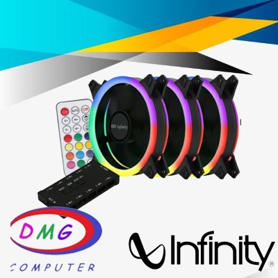 Fan Casing Infinity RGB INSIDE RING FAN - 3 Pack (REMOTE+CONTROLER)