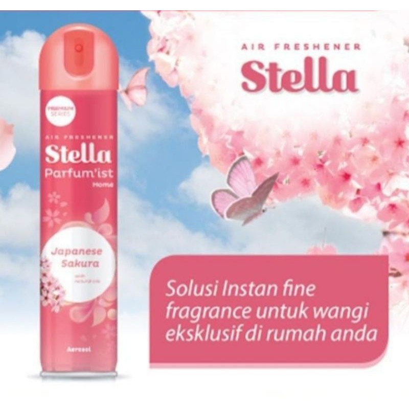 Pengharum Stella aerosol wangi Japanese Sakur 350+50ml terbaru