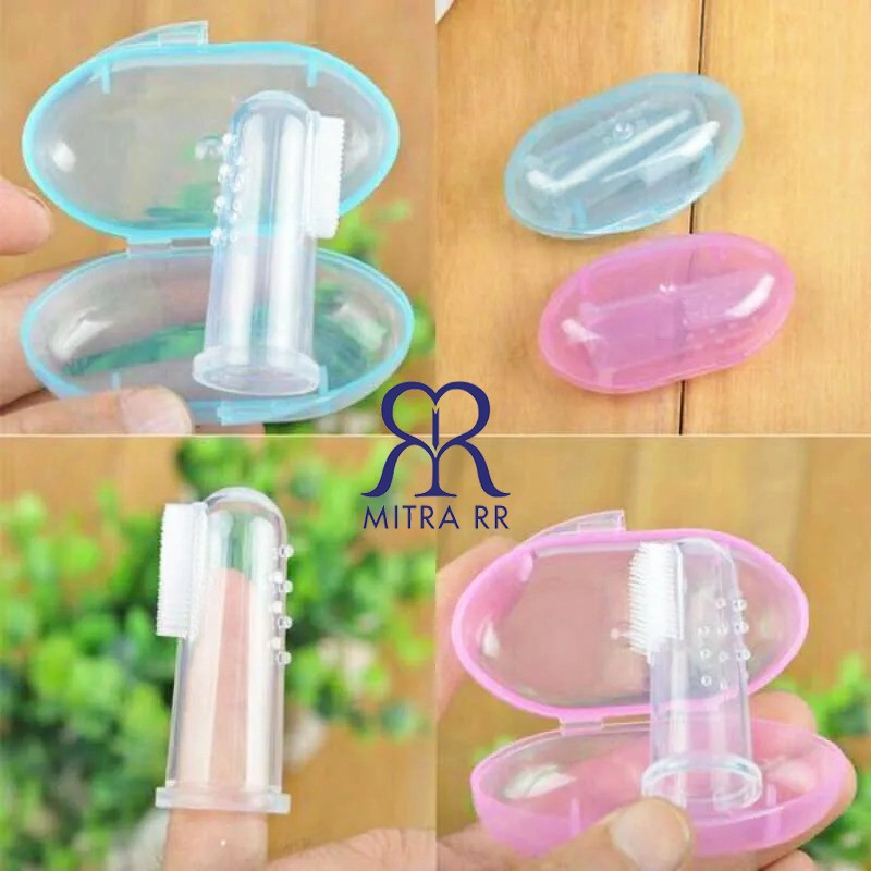 Sikat Lidah Bayi Silikon / Sikat Gigi Jari Bayi / Pembersih Lidah Bayi Silicone Baby ToothBrush