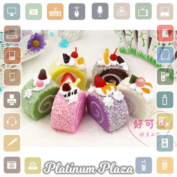 Squishy Toy Model Kue Bolu - Multi-Color`8K45K5-