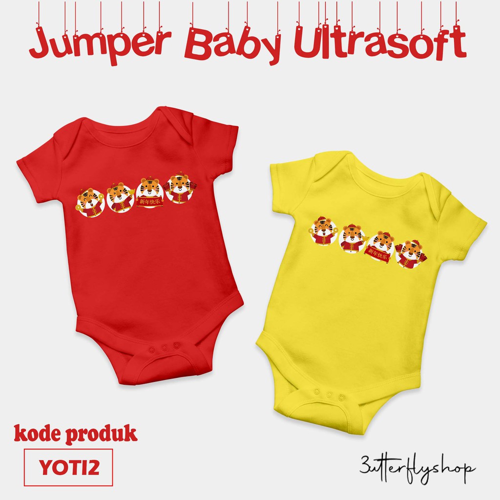 [JUMPER BABY] Sincia xin nian 2022 bodysuit premium quality tahun baru cina macan harimau