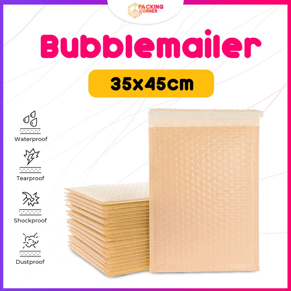 

BUBBLE MAILER 35X45 CREAM Amplop Bubble Wrap Bubblemailer Packing 35X45