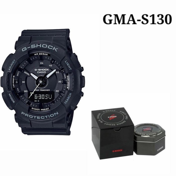 Original Jam Tangan G Shock Wanita GMA-S130VC-4A Orange Ladies GMA-S130 Ori BM Premium Kekinian