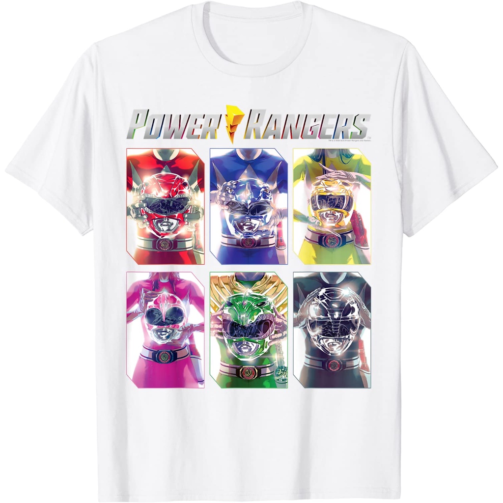 Kaos Anak Power Rangers Helmet Hold Panels T-Shirt