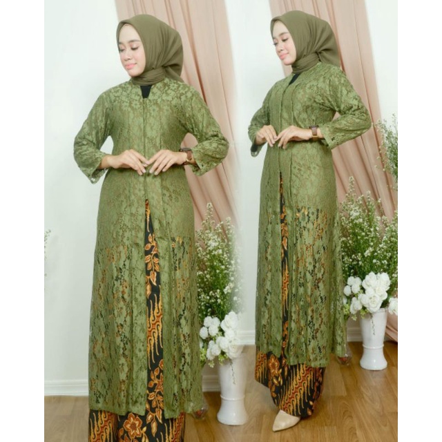 MJ/ Set Hayati Kebaya Brokat Tunik Busui Frendly | Kebaya Tunik | Tunik Brokat | Kebaya Modern | Kebaya tile | Kebaya Favorite | Batik Couple | Kebaya Tunik | Wisuda Kebaya | Kebaya Kondangan | Kebaya Wisuda | Kebaya Brokat