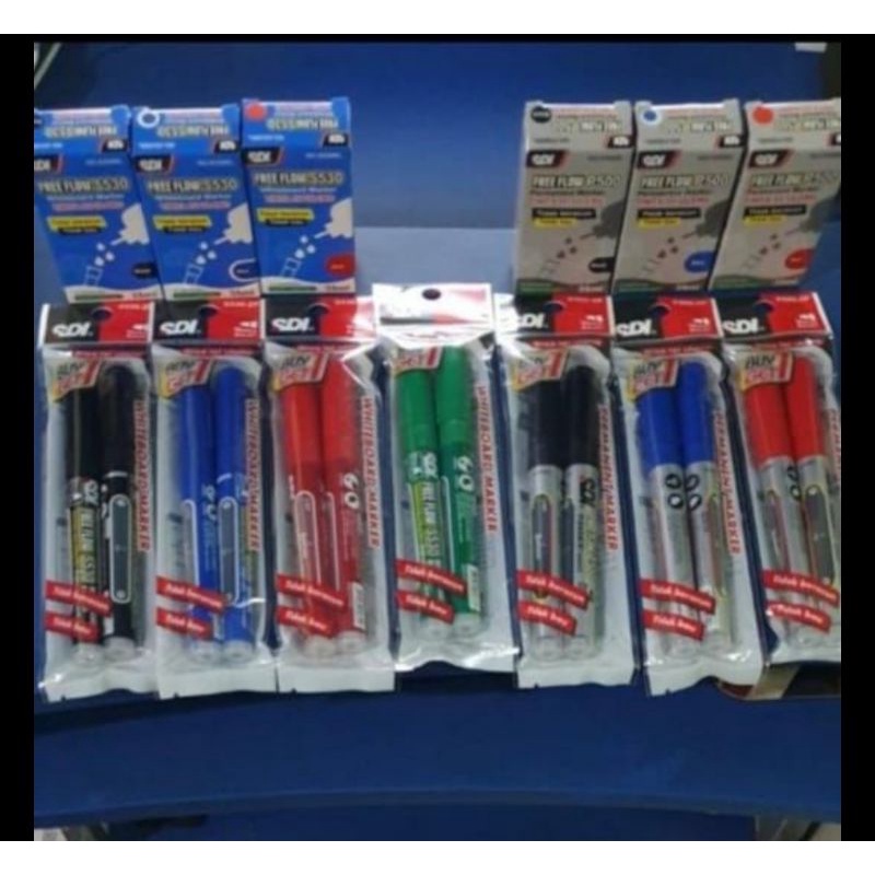 

SPIDOL SDI WHITE BOARD MARKER / PERMANENT MARKER / GROSIR ATK BANGKINANG / SPIDOL BAGUS HARGA MURAH 2 PCS 8.000