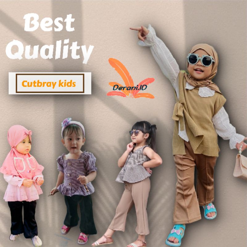 Celana cutbray anak usia 2-9 tahun (COD) material scuba