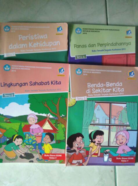 Paket Buku SD Kelas 5 Tema 6 7 8 9 Semester 2 Revisi 2017 Revisi 2018