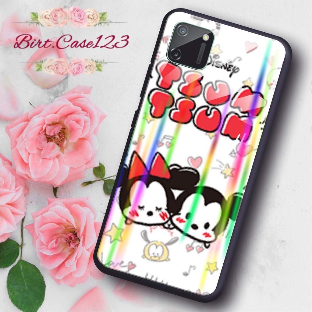 BC Case Gambar TSUM TSUM back case glass aurora iphone 5g 6g 6g+ 7g 7g+ 8g 8g+ x xr xs max 11 5,8