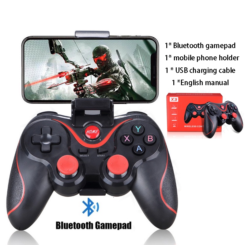 Gamepad Android X3 Bluetooth Wireless Controller android Stik Game Controller HP Android