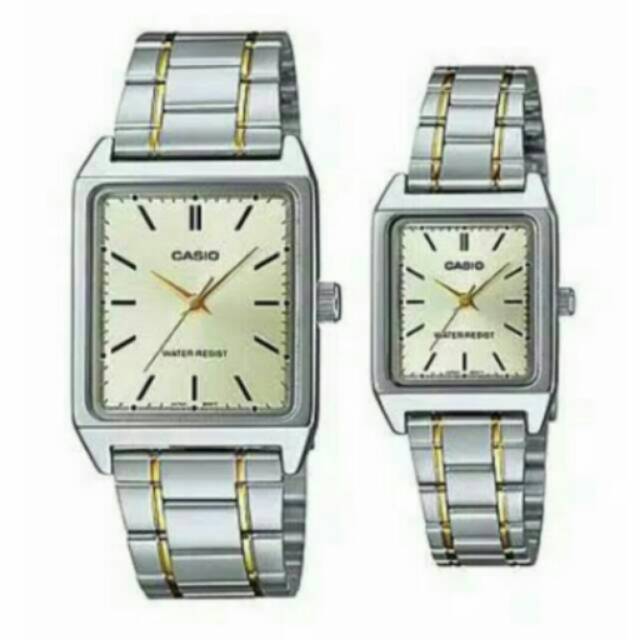 JAM TANGAN COUPLE CASIO RANTAI IRIGINAL GARANSI INTERNASIONAL TAHAN AIR ELEGANT HARGA BERSAHABAT...
