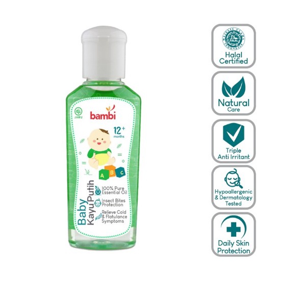 Bambi Baby Minyak Kayu Putih 60ml 1y+