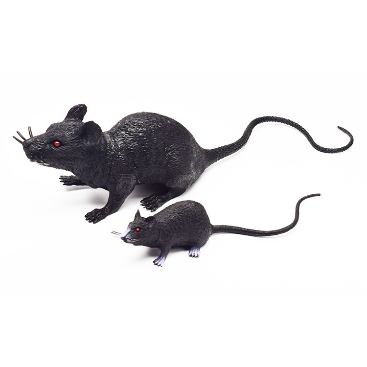 TIB 32 cm tikus besar mainan gag prank toy plastik pvc got laboratorium