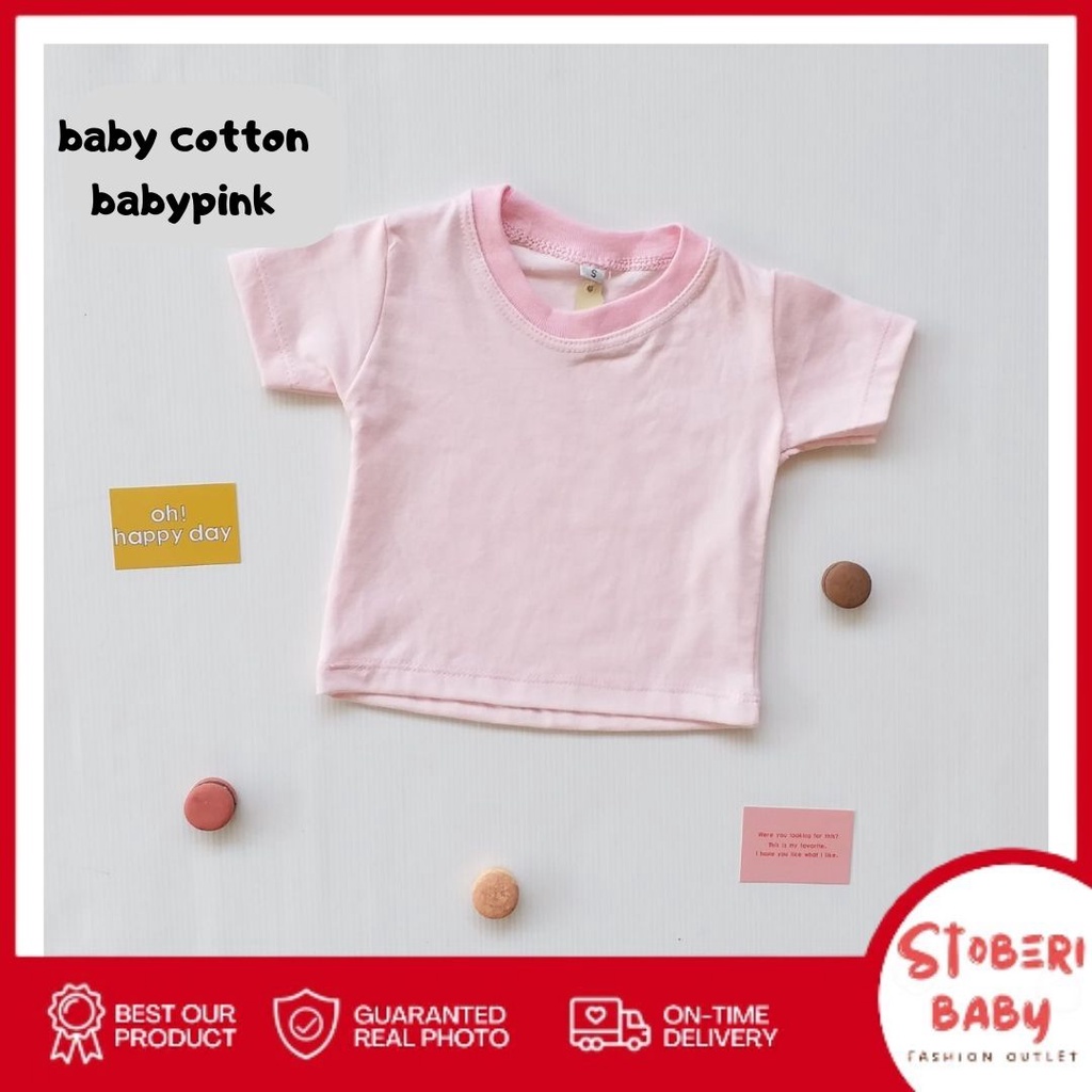 stoberi baby - BABY COTTON Basic Tee Beach Summer Series - Kaos Anak / Atasan Anak / Kaos Bayi / Atasan Bayi