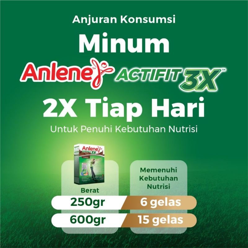 ANLENE ACTIFIT 3X RASA COKELAT 240 G - ED 03/2024