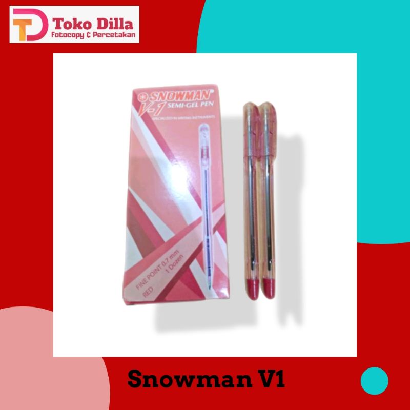 

Bolpen Pulpen Bolpoin Snowman V1 0.7 mm