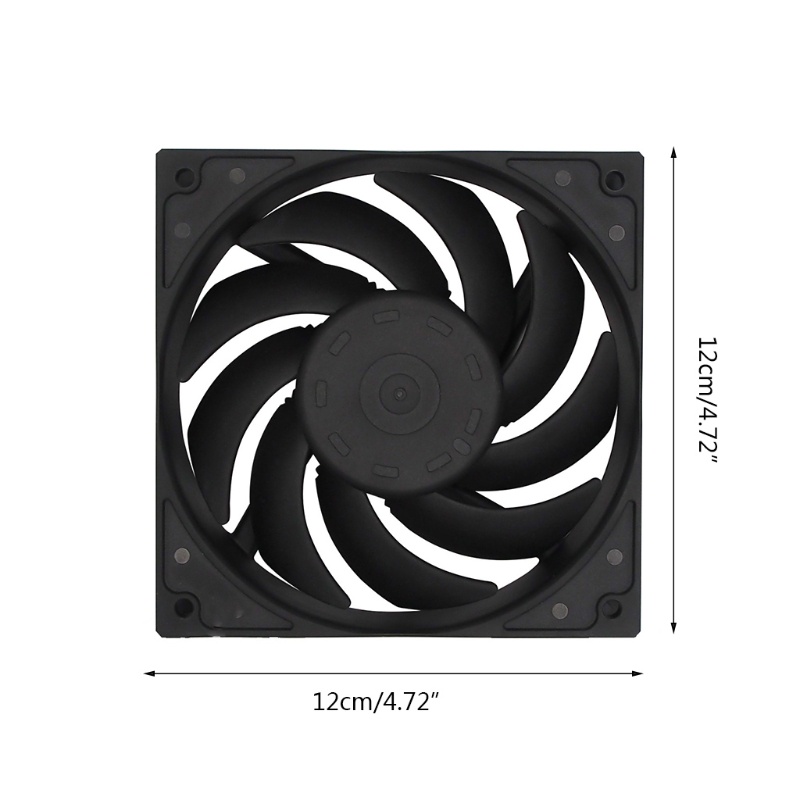 Bt CPU Radiator Sangat Tenang Untuk Case Fan High Speeed Silent PC Pendingin Cooler 12V 4