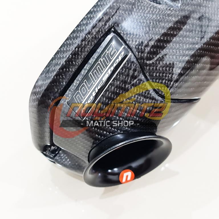 Cover Tutup Air Filter Udara Veloscope Carbon Kevlar Parts Ori NMAX OLD