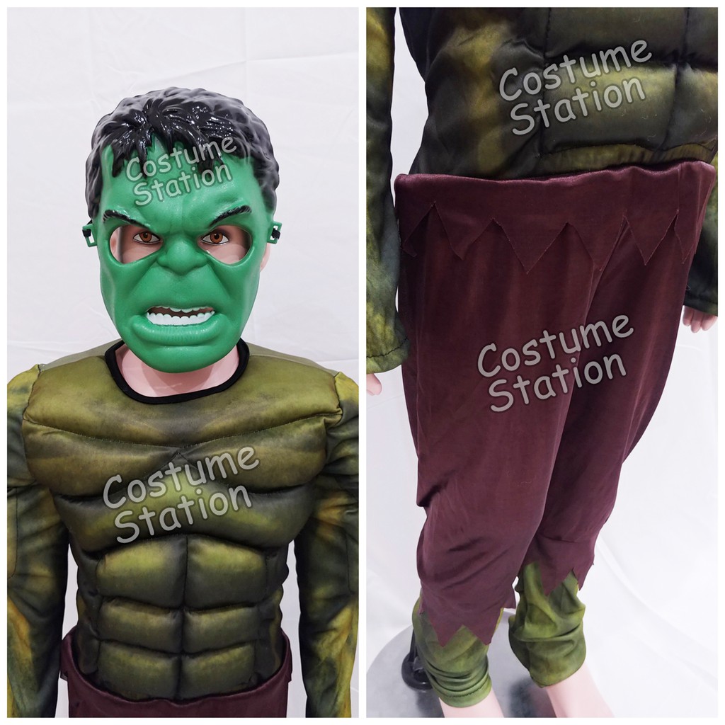 Kostum Superhero Hulk / Costume Marvel Avengers anak laki