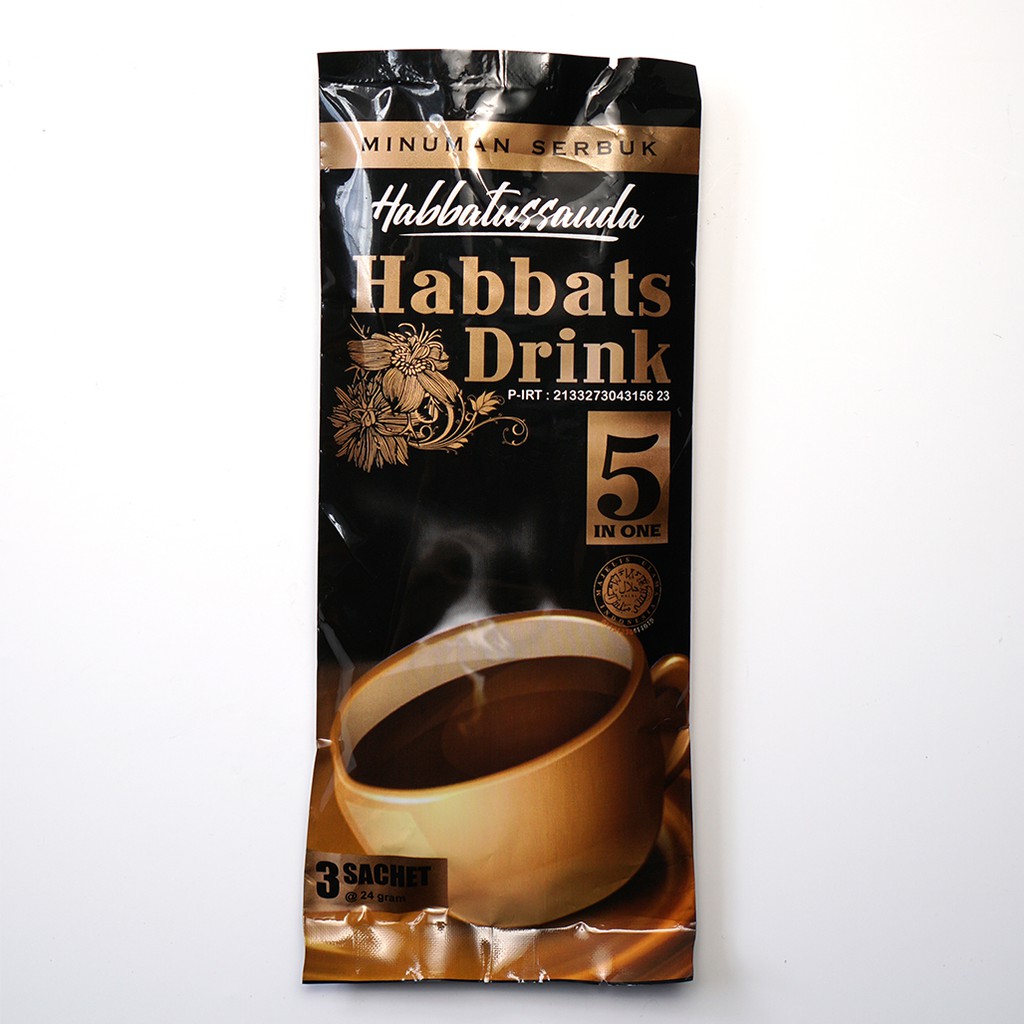 

Habbats Drink 5 in 1 Kopi Herbal Habbatussauda Isi 3 Sachet