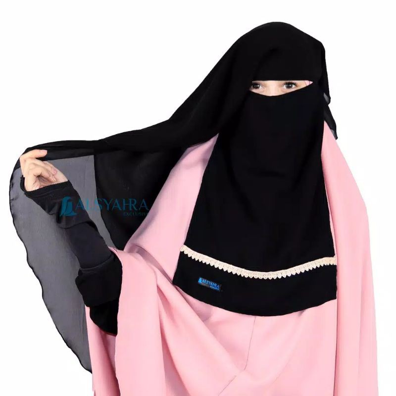 NIQAB YAMAN RENDA DEPAN/NIQAB PURDAH/NIQAB YAMAN RENDA SIFON