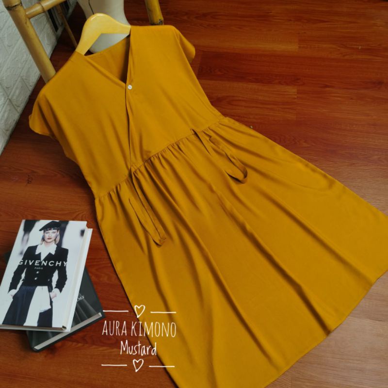 Aura Daster kimono pendek Daster kekinian Daster kimono busui |Larossa Official