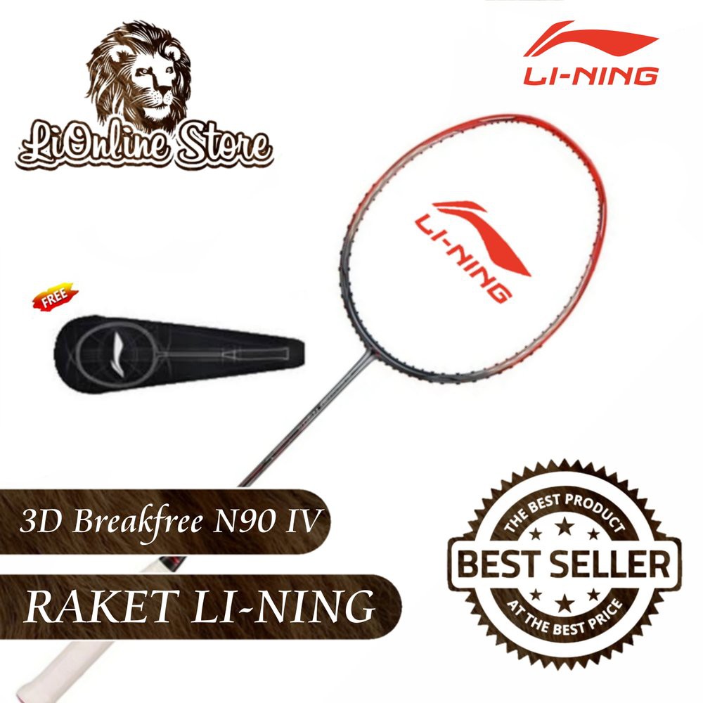 Raket Badminton Lining 3D Breakfree N90 IV  N90IV Raket Badminton Bulutangkis Sale Raket Badminton