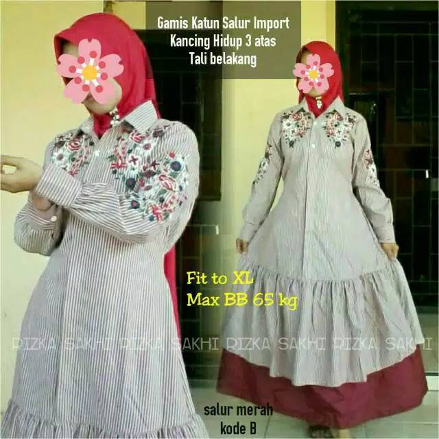 Gamis . Katun salur