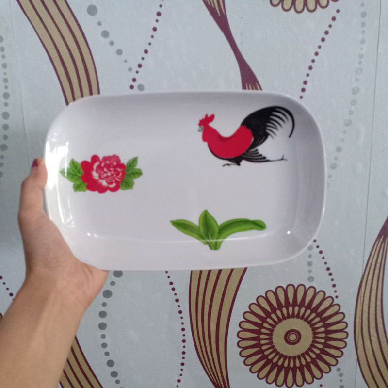 Vanda Piring Segi Cekung Melamin