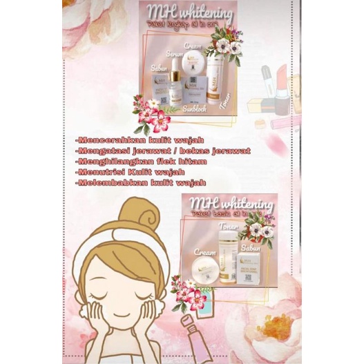 MH WHITENING SKIN BPOM RI 3PAKET RESELLER