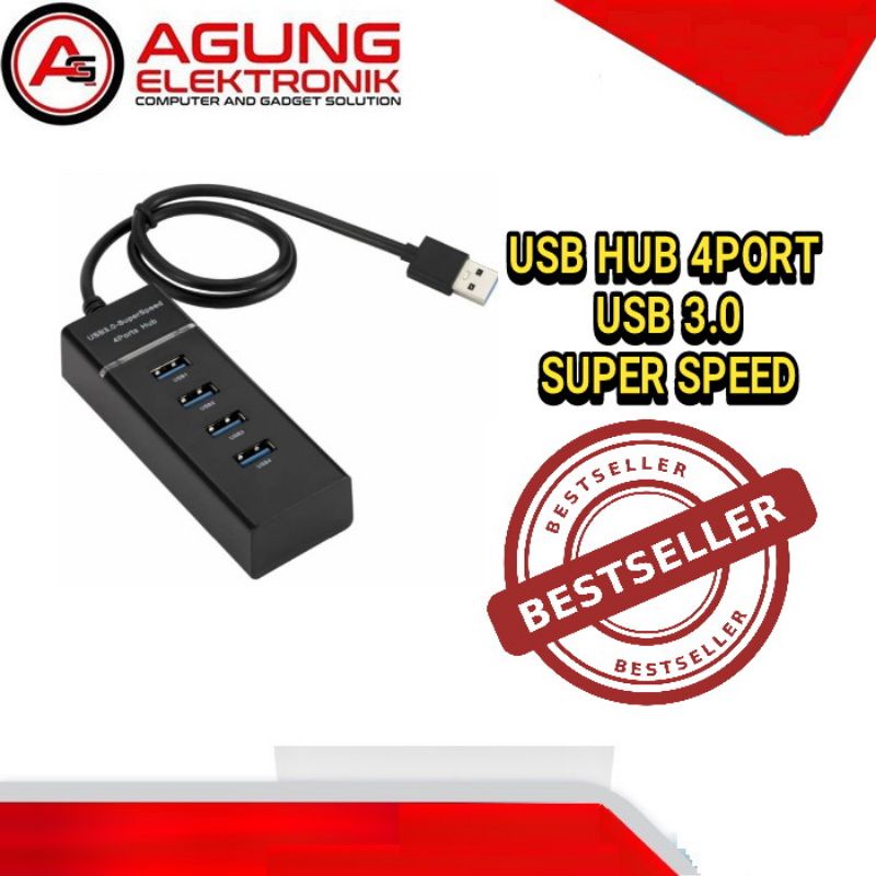 USB HUB 4 PORT USB 3.0 SUPER SPEED MURAH BERKUALITAS