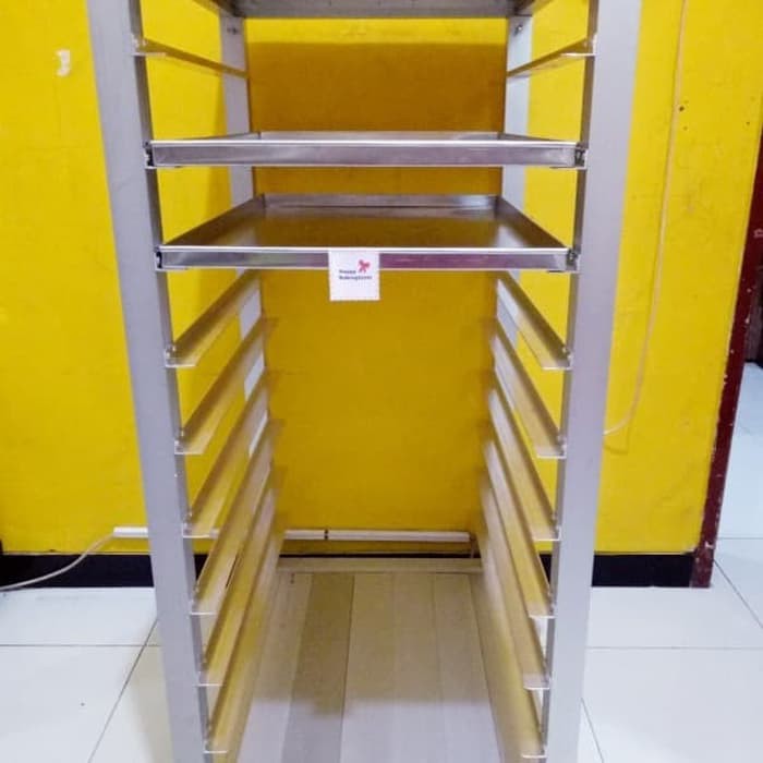 Flash Sale - Trolley Rak Kue Roti 10 Susun, Cooling Rack Trolley 10 Susun