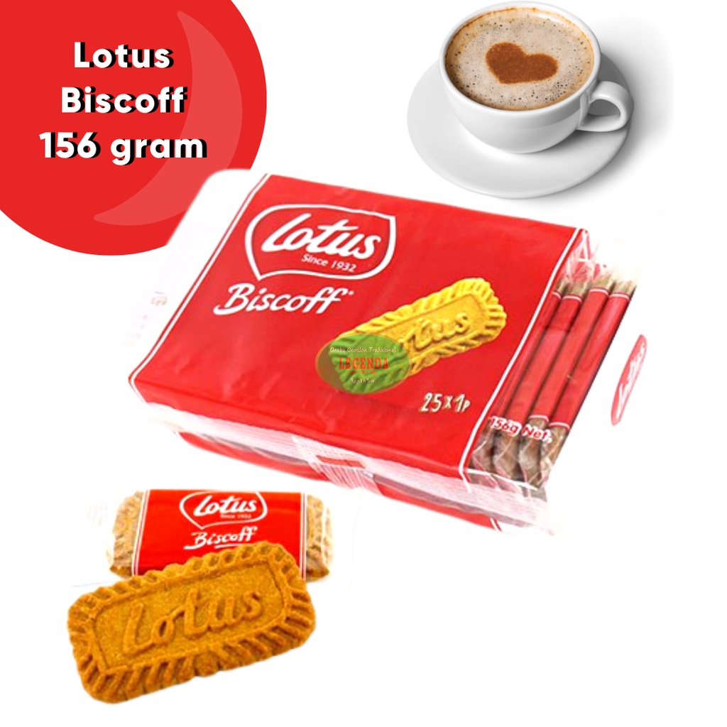 Jual Lotus Biscoff Biscuit Caramel isi 25pcs 156,25 gr biskuit jahe