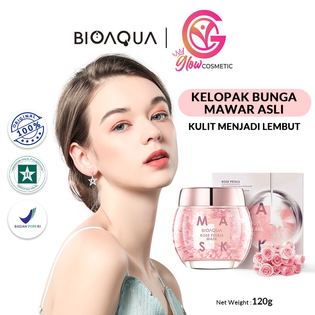 BIOAQUA ROSE PETALS MASK 120G/NO18690