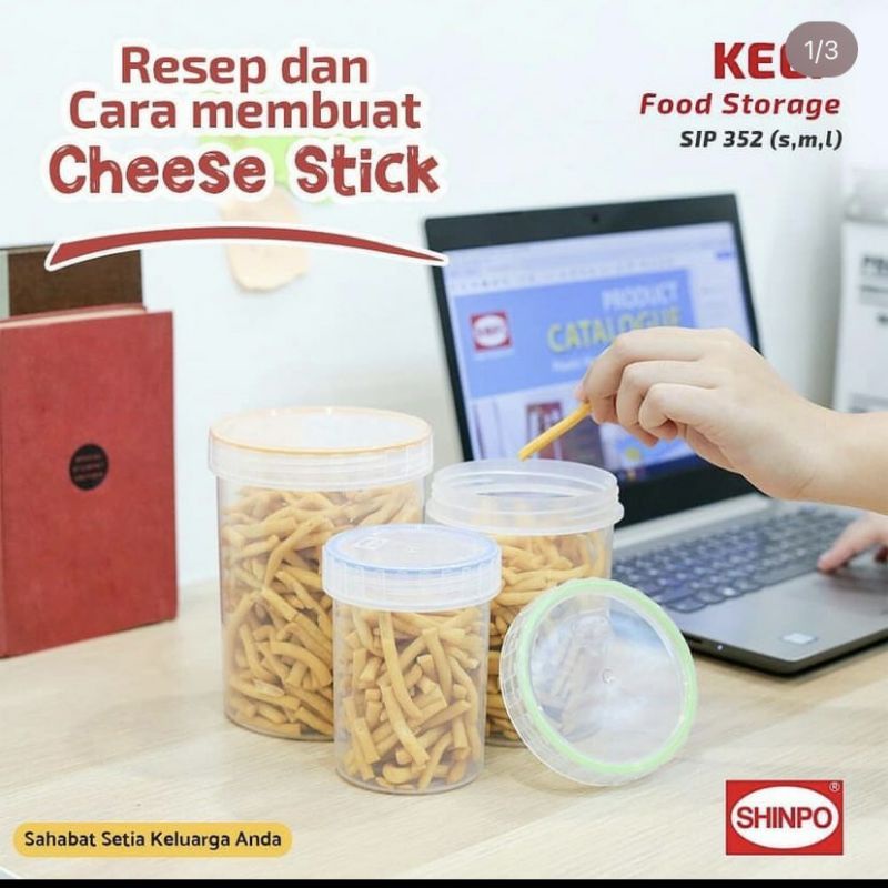 Toples Makanan Keep Shinpo SIP 352 / Toples Kue / Toples Dapur