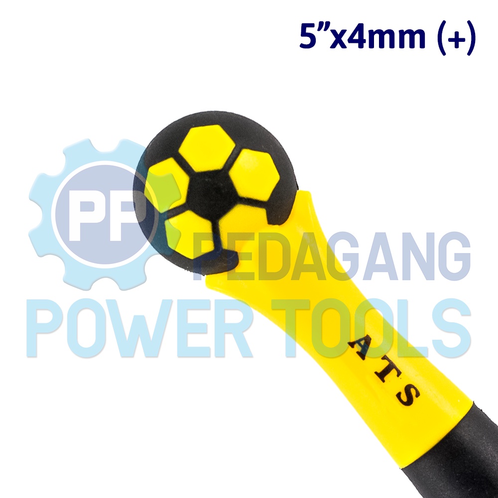 ATS OBENG BOLA 5 INCH PLUS GAGANG PLASTIK KEMBANG RADIO SCREWDRIVER