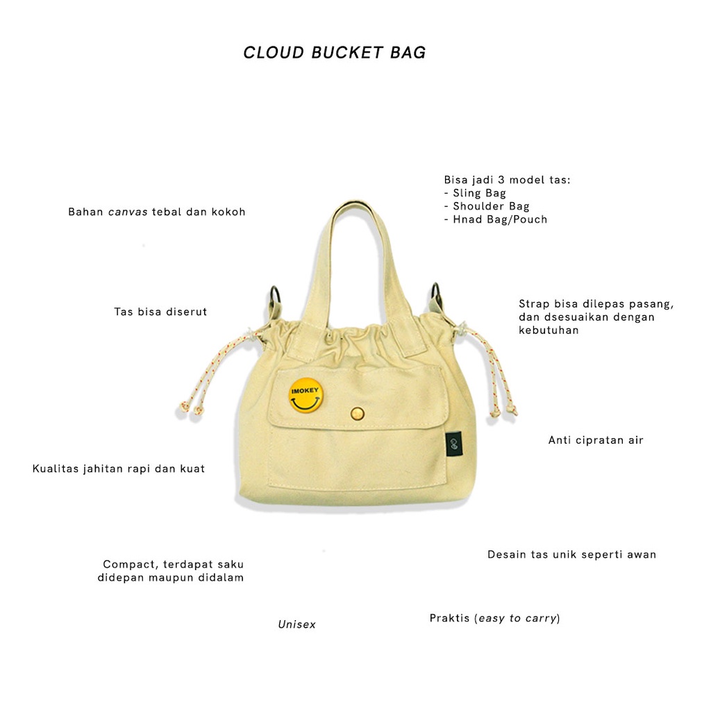 Imokey Cloud Bucketbag