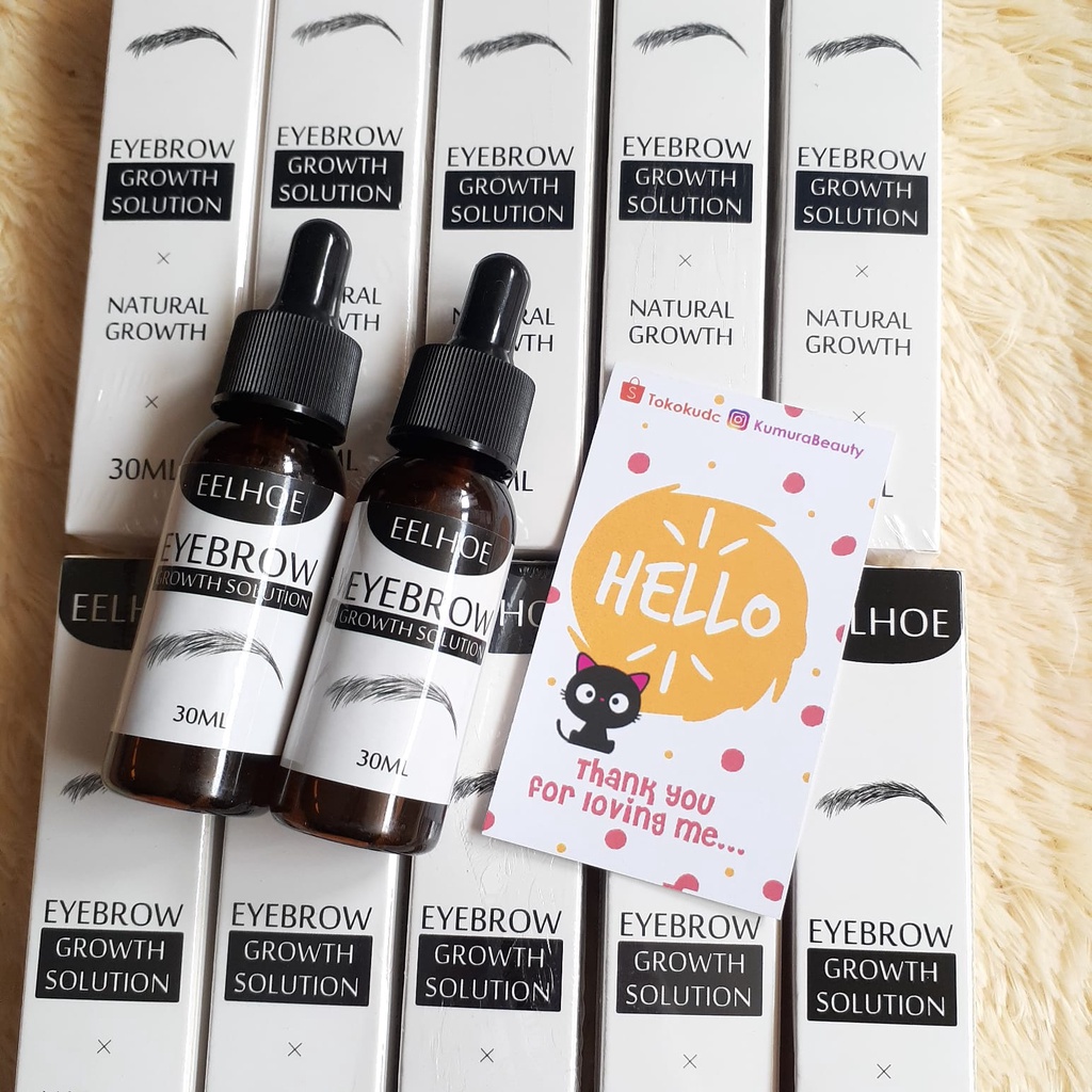 EELHOE EYEBROW GROWTH SOLUTION X NATURAL GROWTH 30ML / CAIRAN PENUMBUH ALIS &amp; BULU MATA